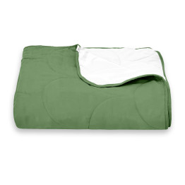 Покривало стьогане черепиця Sparta 41 смарагдове 220х220 см