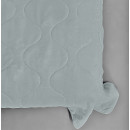 Покривало стьогане хвиля Sparta 16 сіре 220х220 см