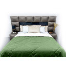 Покрывало стеганое лабиринт Sparta 41 изумрудное 240х240 см