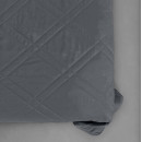 Покривало стьогане мозаїка Sparta 22 темно-сіре 220х220 см