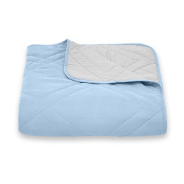 Покривало стьогане мозаїка Sparta 30 блакитне 200x220 см