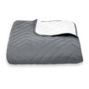 Покривало стьогане піраміда Sparta 22 темно-сіре 240х240 см