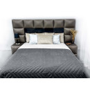 Покривало стьогане піраміда Sparta 22 темно-сіре 240х240 см