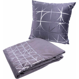 Набір подушка і плед Prisma 300 Graphit/Silver