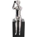 Скульптура Trombone Player Silver
