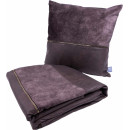 Набор подушка и плед Picco Grey/Braun