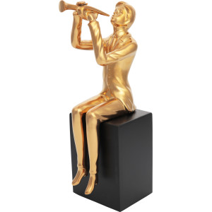 Скульптура Trombone Player Gold