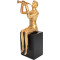 Скульптура Trombone Player Gold