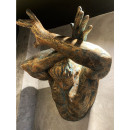 Настенная скульптура Wall art man (cross arm)