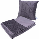 Набор подушка и плед Paulina 225 Graphit