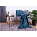 Набір подушка і плед Paulina 225 Petrol/White