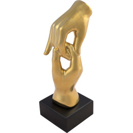 Скульптура Handshake Gold