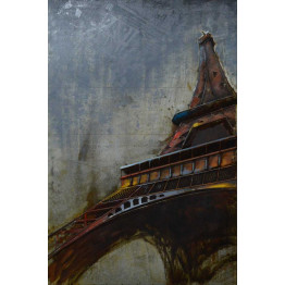 Фреска металлическая Eiffel Tower