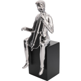Скульптура Violin Player Silver