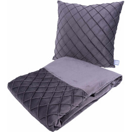 Набор подушка и плед Paulina 325 Graphit