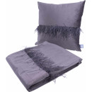 Набор подушка и плед Palmira Graphit