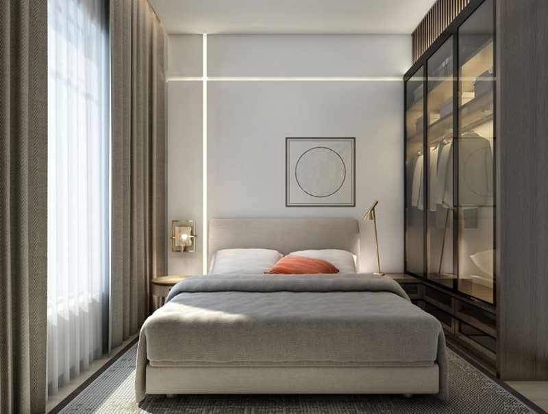Маленькая спальня в современном стиле