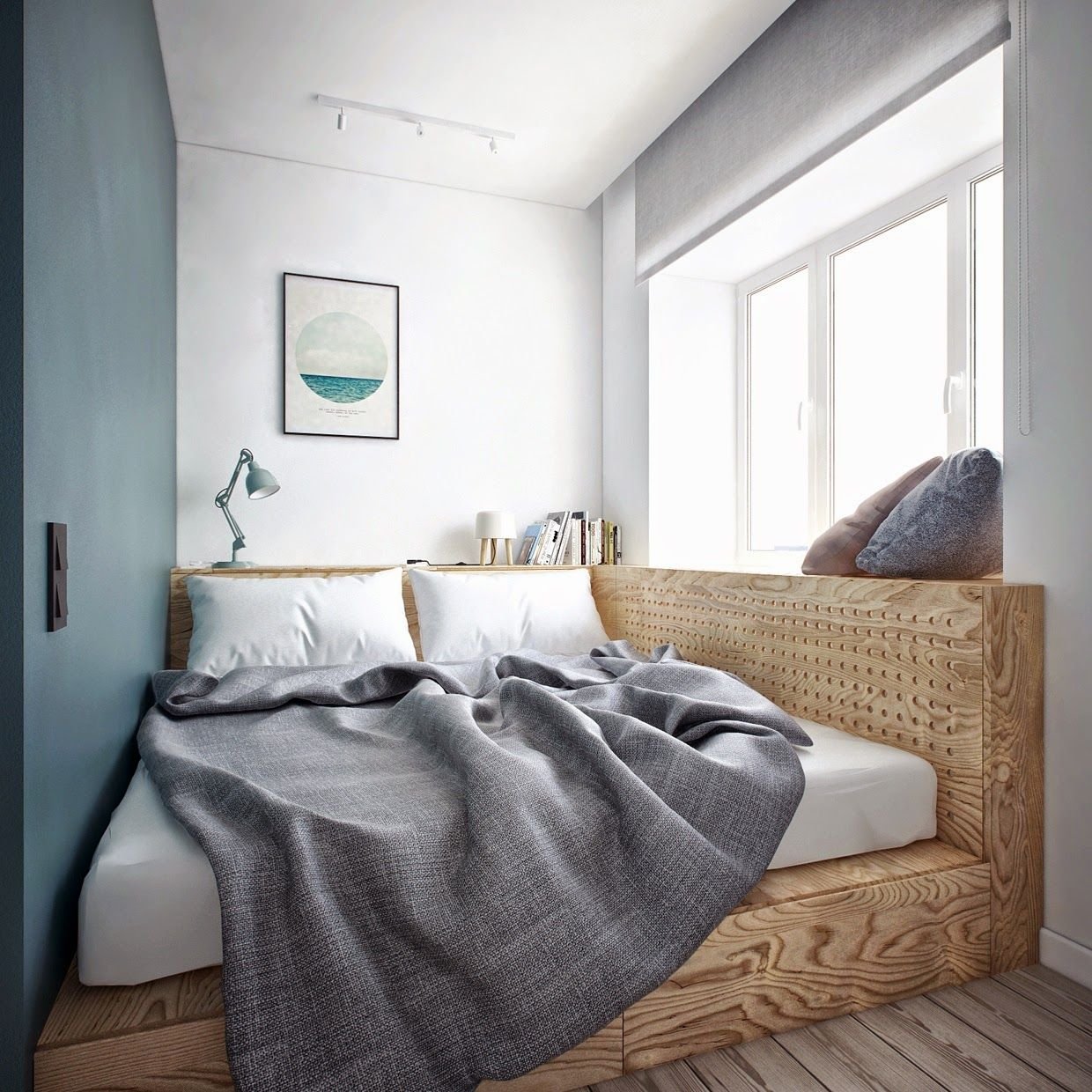 Вузька спальня в сучасному дизайні